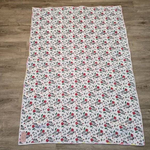 Handmade Patchwork Lap Quilt Homemade 50"x35" Multicolor Fall Colors Music Notes - Picture 4 of 11